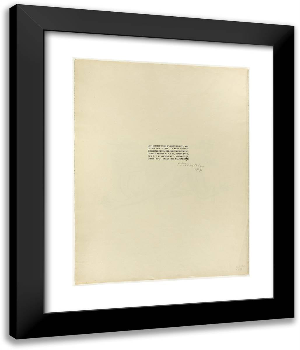 In the Water I, from the Samland Ode 20x24 Black Modern Wood Framed Art Print Poster by Pechstein, Max