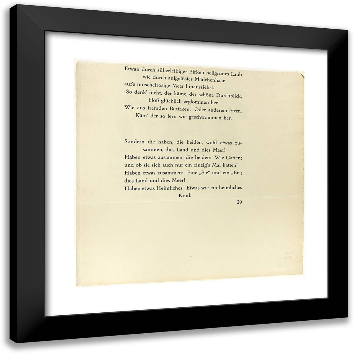 In the Wave Bath, from the Samland Ode 20x20 Black Modern Wood Framed Art Print Poster by Pechstein, Max