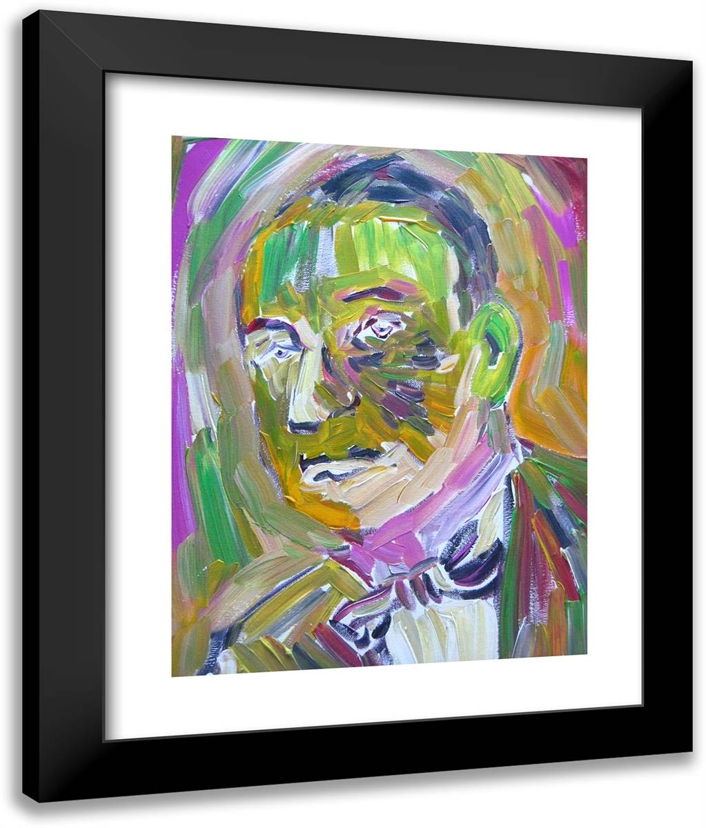 Unknown Title 20x24 Black Modern Wood Framed Art Print Poster by Pechstein, Max