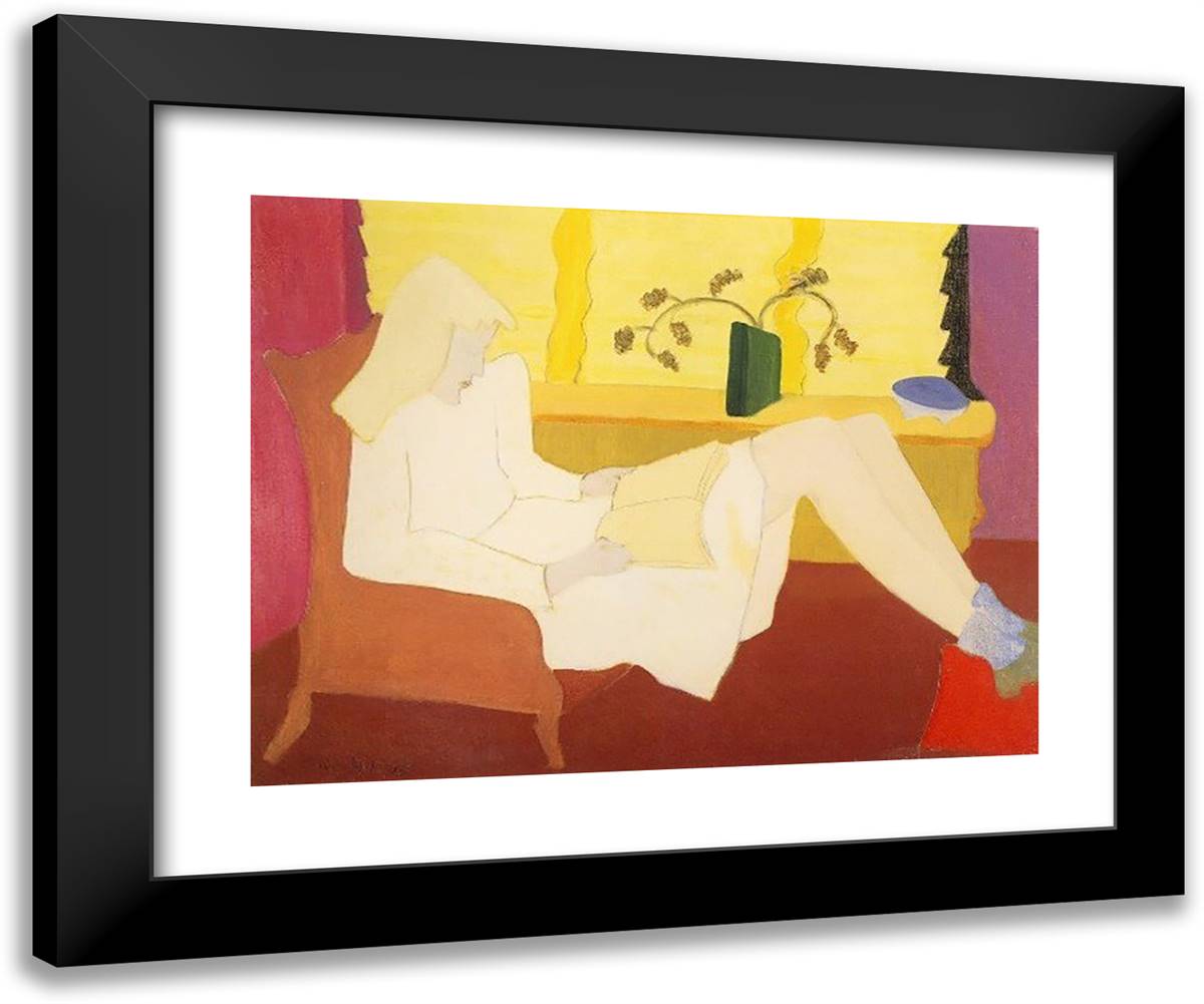 Adolescence 24x20 Black Modern Wood Framed Art Print Poster by Avery, Milton