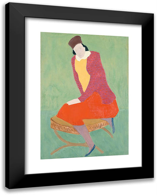 Artist's Wife 19x24 Black Modern Wood Framed Art Print Poster by Avery, Milton
