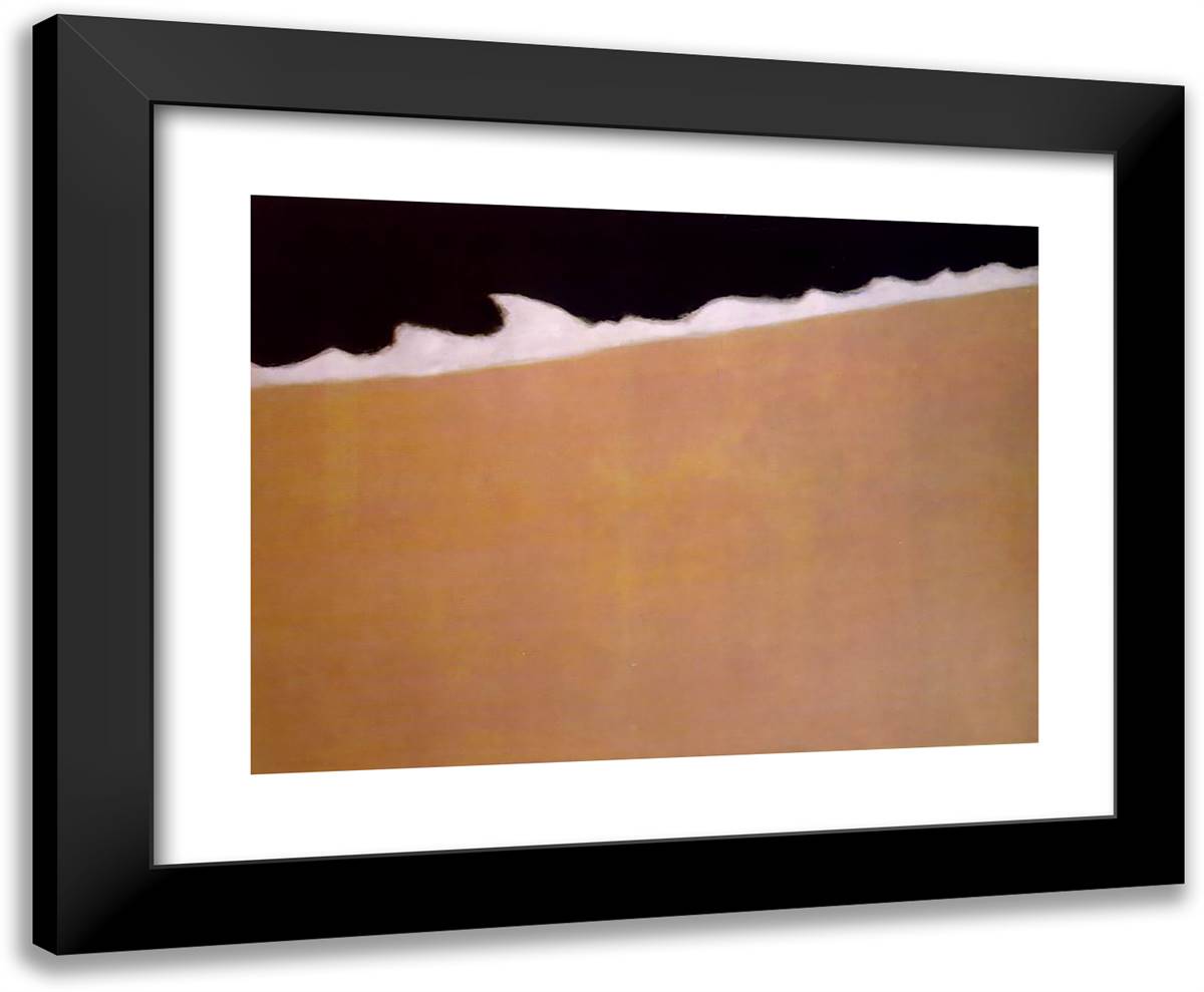 Black Sea 24x20 Black Modern Wood Framed Art Print Poster by Avery, Milton