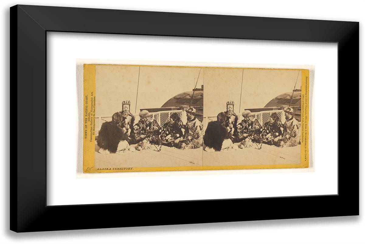 Alaksa Territory. 24x16 Black Modern Wood Framed Art Print Poster by Muybridge, Eadweard