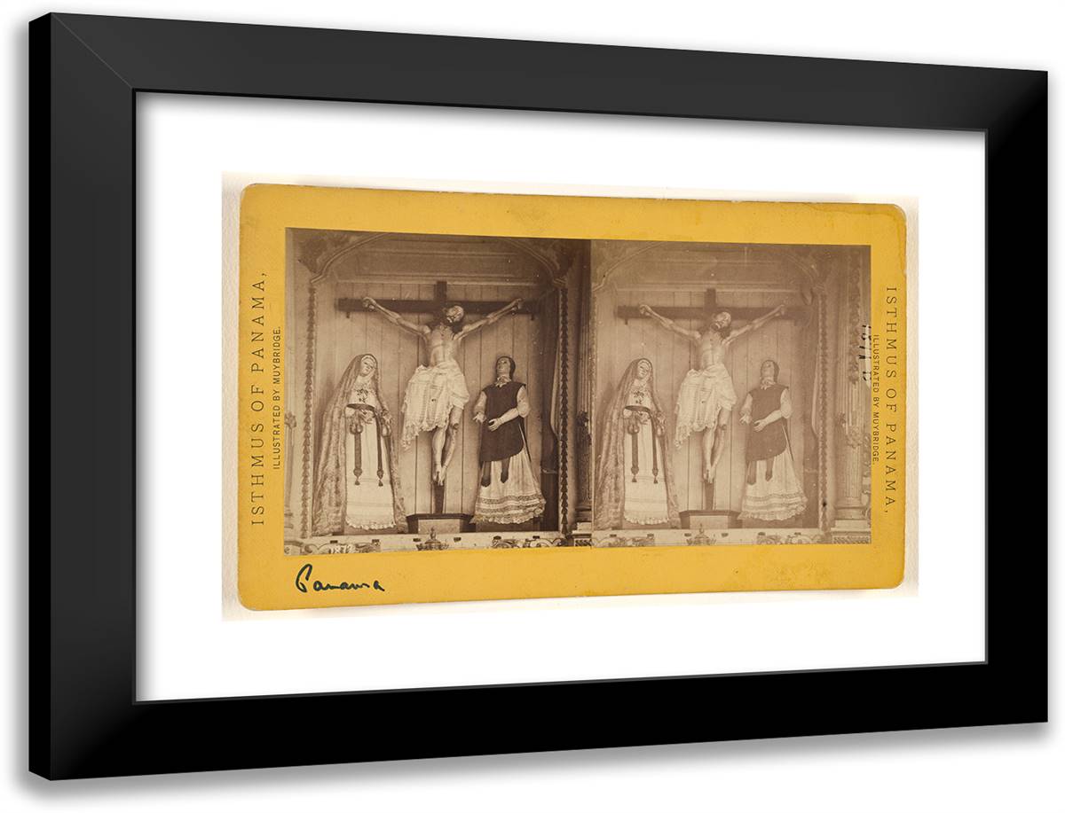 Panama. Church of Santa Ana. IV 24x18 Black Modern Wood Framed Art Print Poster by Muybridge, Eadweard