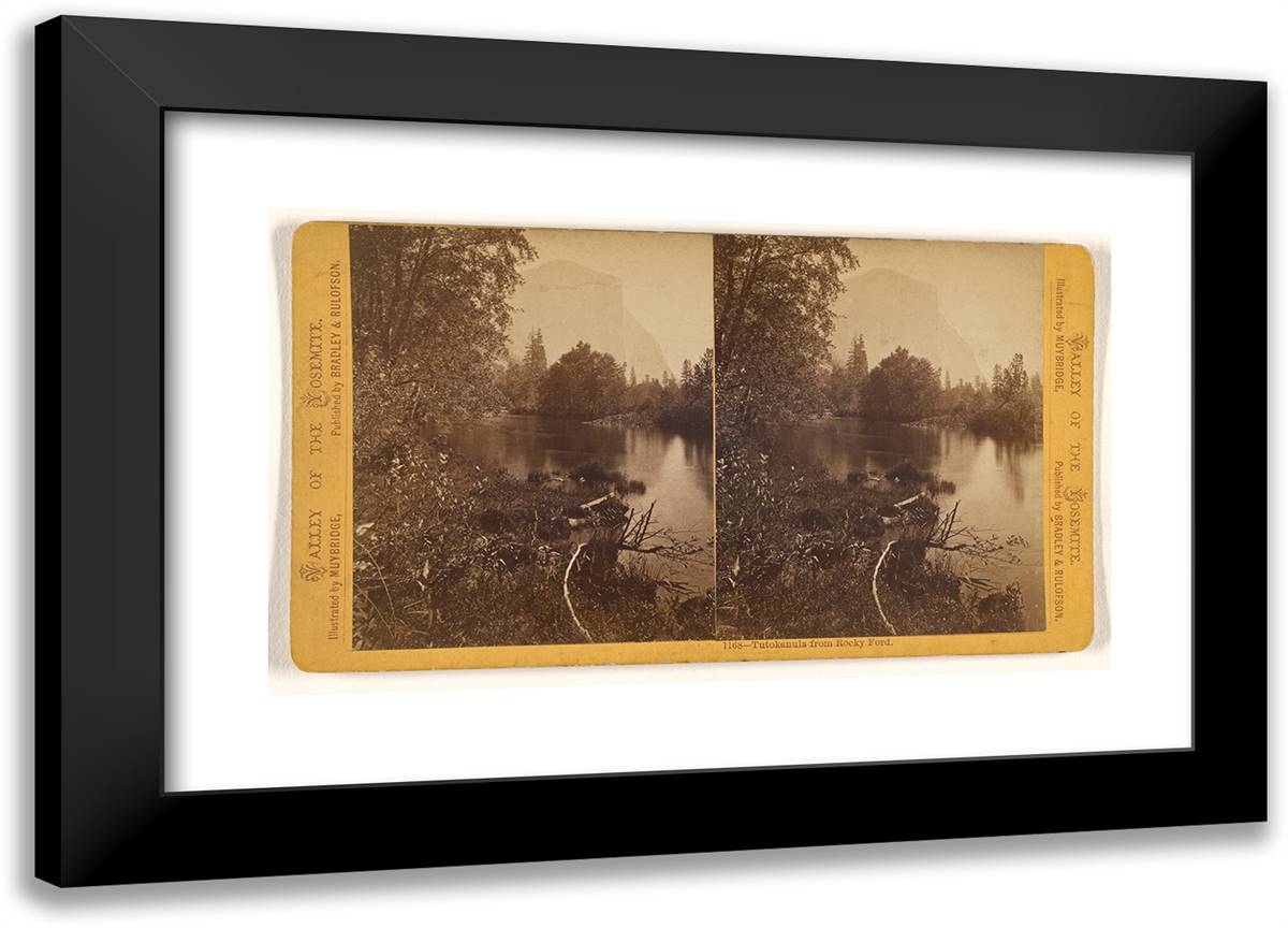 Tutokanula from Rocky Ford 24x17 Black Modern Wood Framed Art Print Poster by Muybridge, Eadweard