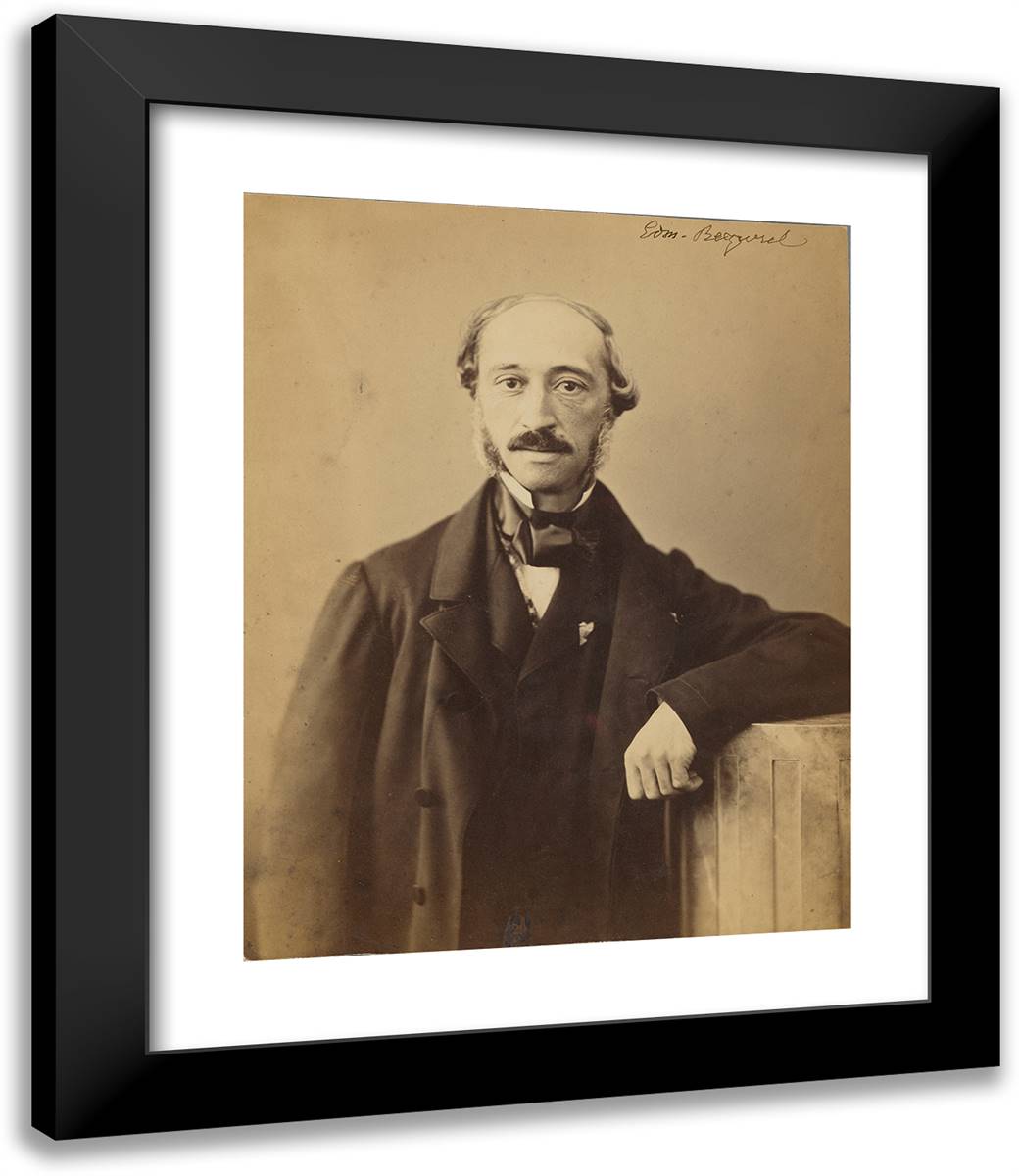 Alexandre-Edmond Becquerel 20x24 Black Modern Wood Framed Art Print Poster by Nadar, Gaspard