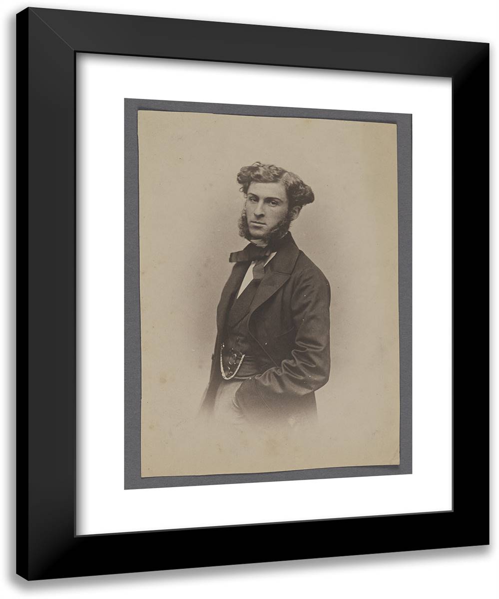 Alfred Meyrargues 19x24 Black Modern Wood Framed Art Print Poster by Nadar, Gaspard