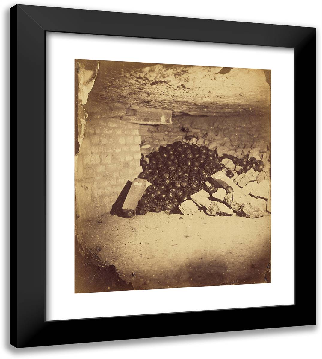 Amoncellement De Cranes 20x23 Black Modern Wood Framed Art Print Poster by Nadar, Gaspard
