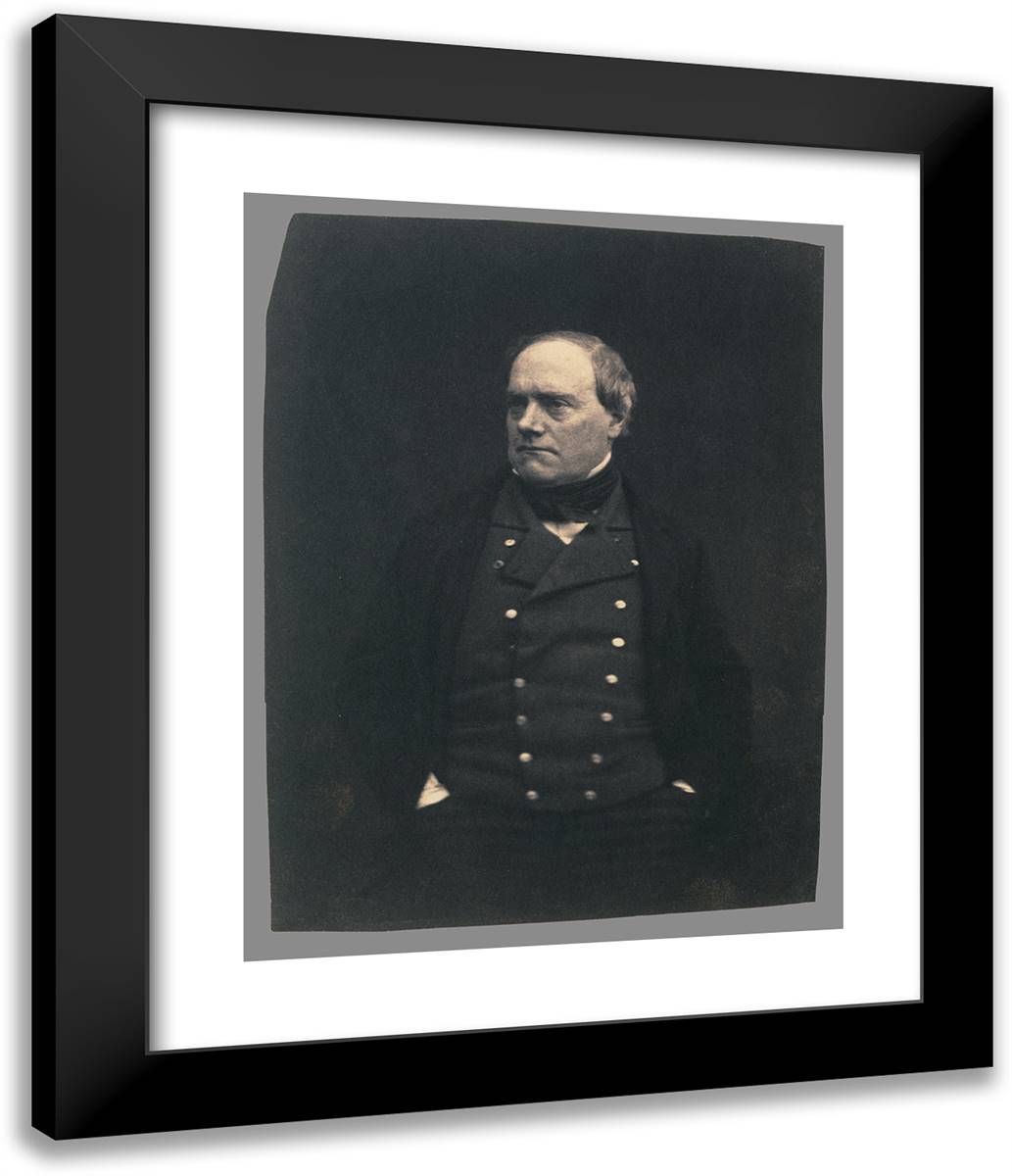 Antoine-Louis Barye, Sculpteur Animalier 20x24 Black Modern Wood Framed Art Print Poster by Nadar, Gaspard