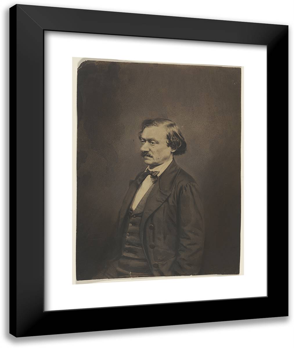 Antony Deschamps 20x24 Black Modern Wood Framed Art Print Poster by Nadar, Gaspard