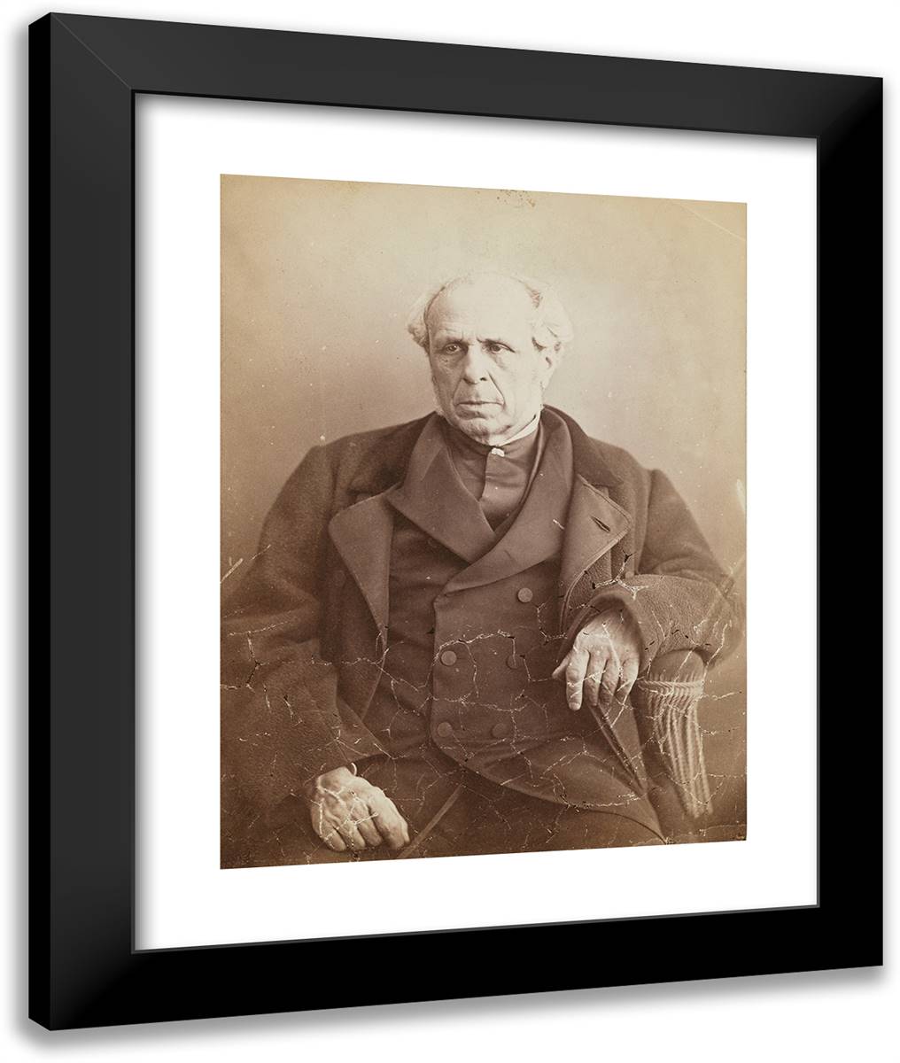Armand Bertin, ´Debats´ 20x24 Black Modern Wood Framed Art Print Poster by Nadar, Gaspard