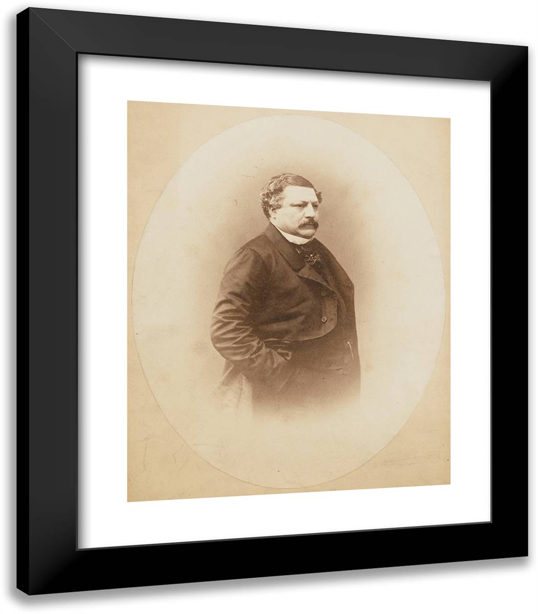 B(Ar)On Brisse 20x23 Black Modern Wood Framed Art Print Poster by Nadar, Gaspard
