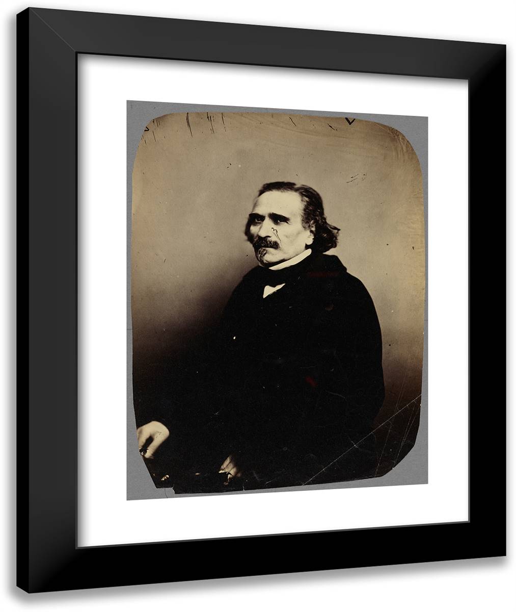 Bocage, Aut(Eur) Dramat(Ique) 20x24 Black Modern Wood Framed Art Print Poster by Nadar, Gaspard