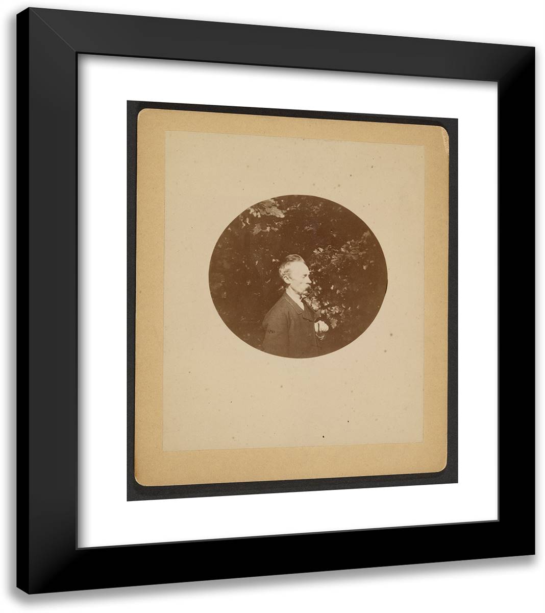 Bourgoing 20x23 Black Modern Wood Framed Art Print Poster by Nadar, Gaspard
