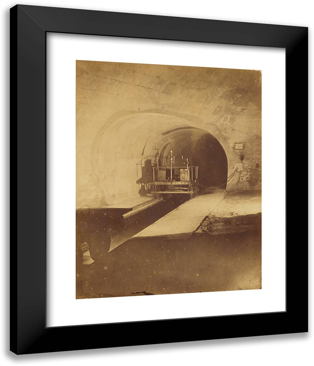 Chambre Du Pont Notre-Dame 20x24 Black Modern Wood Framed Art Print Poster by Nadar, Gaspard