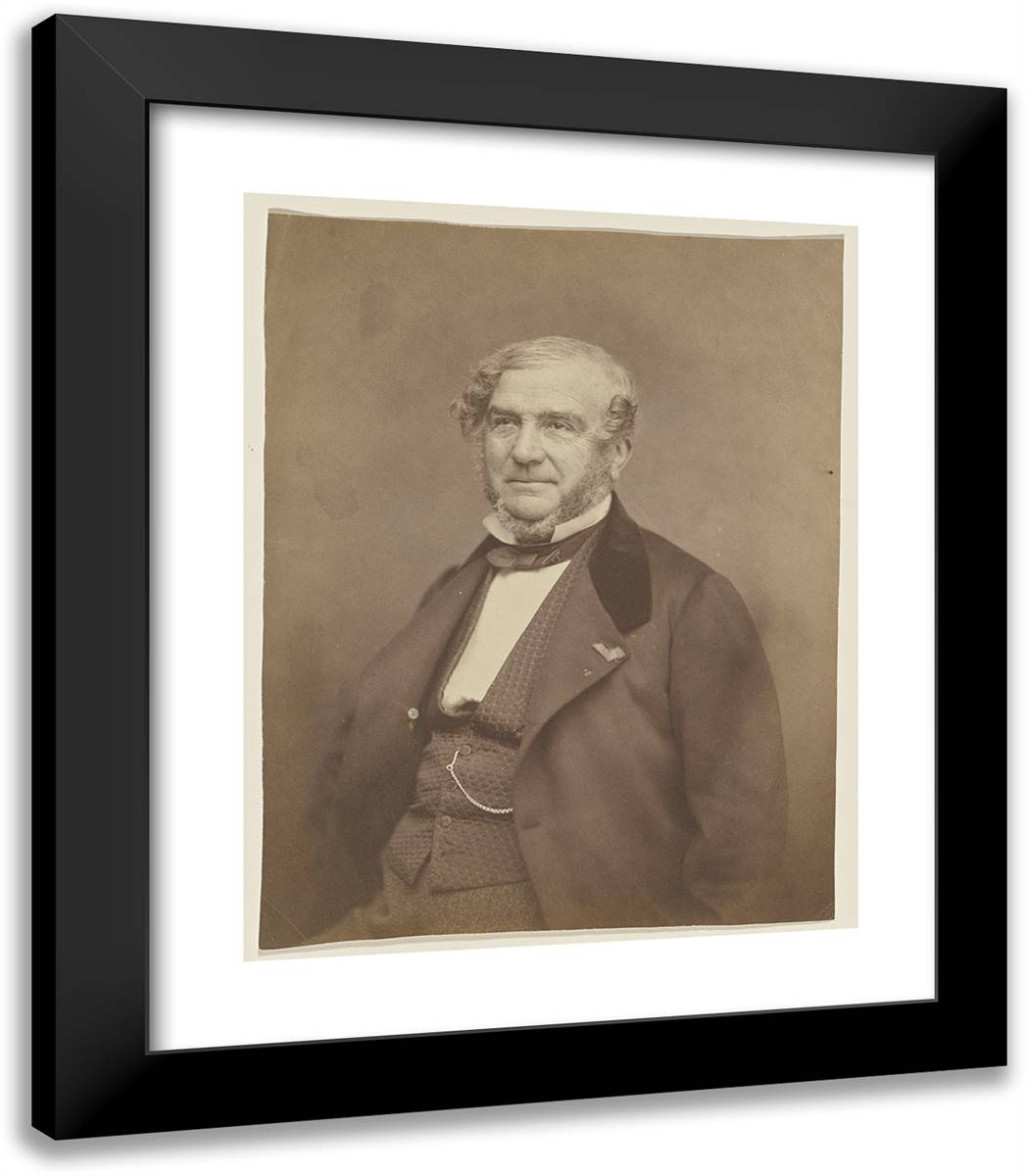 De Chevigne 20x23 Black Modern Wood Framed Art Print Poster by Nadar, Gaspard