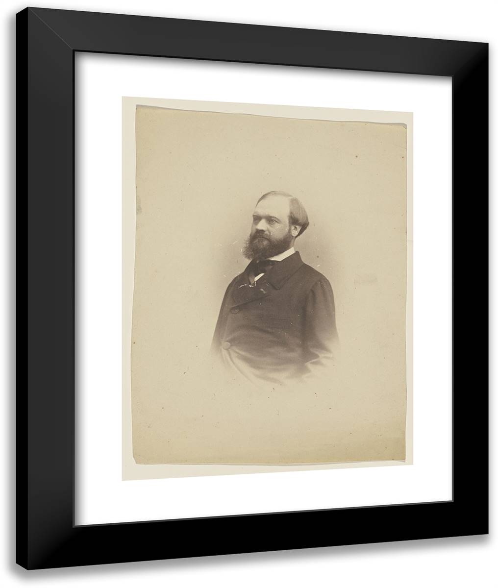De Couveilles, Aut(Eur) Dram(Atique) 20x24 Black Modern Wood Framed Art Print Poster by Nadar, Gaspard