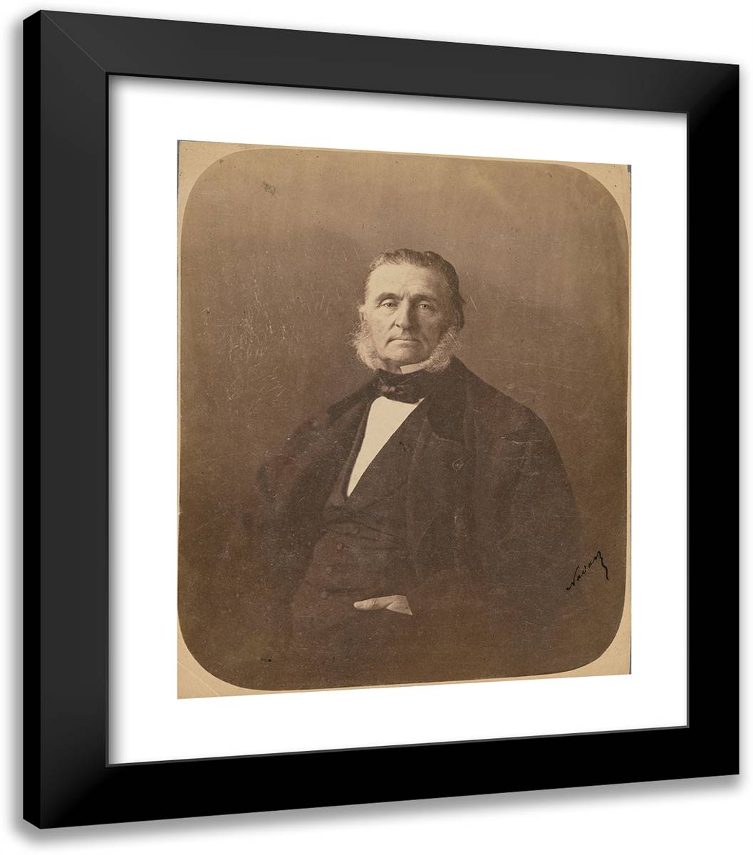 Dr. Trousseau 20x23 Black Modern Wood Framed Art Print Poster by Nadar, Gaspard