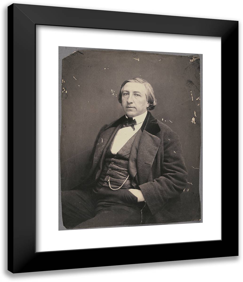 Emmanuel Arago 20x24 Black Modern Wood Framed Art Print Poster by Nadar, Gaspard