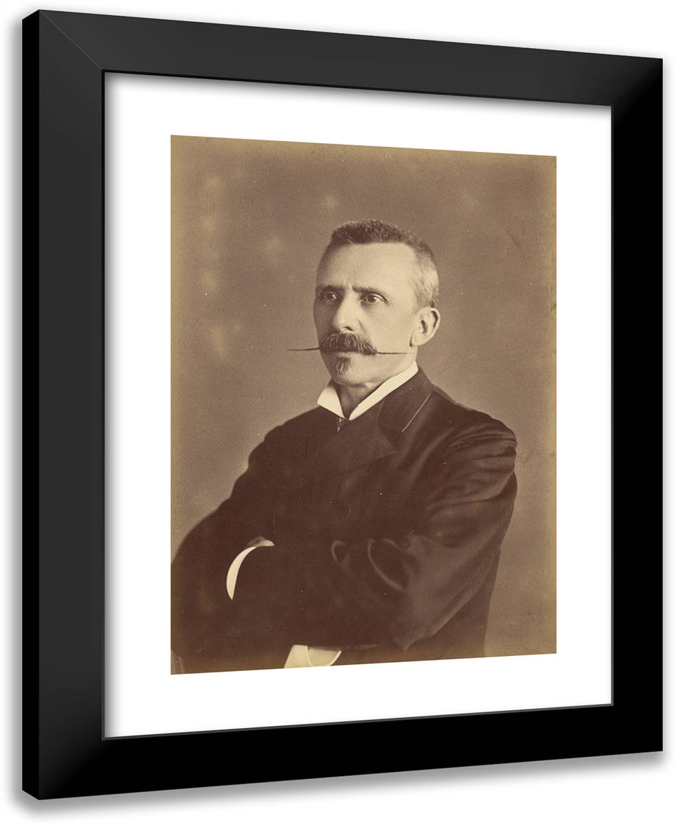 Engel 19x24 Black Modern Wood Framed Art Print Poster by Nadar, Gaspard