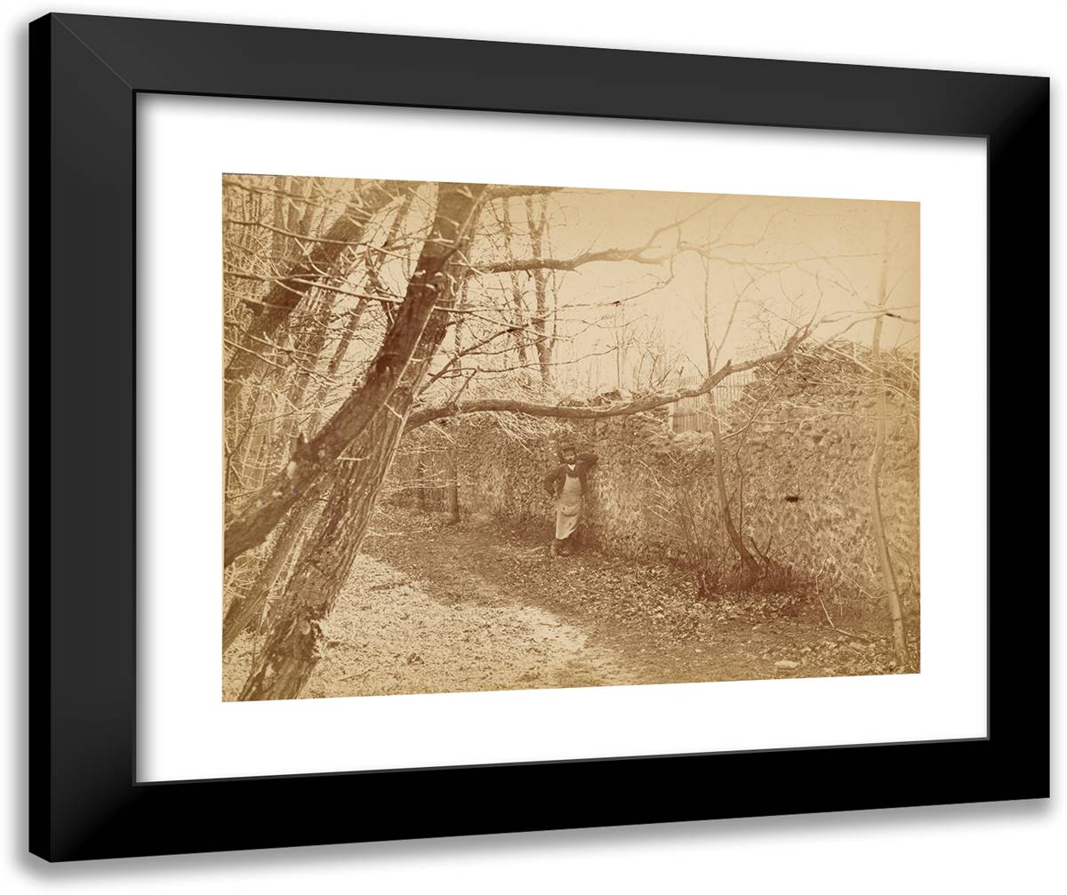 Ermitage De Senart 24x20 Black Modern Wood Framed Art Print Poster by Nadar, Gaspard
