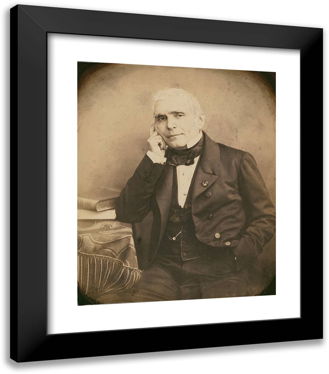 Eug(Ene) Scribe 20x23 Black Modern Wood Framed Art Print Poster by Nadar, Gaspard