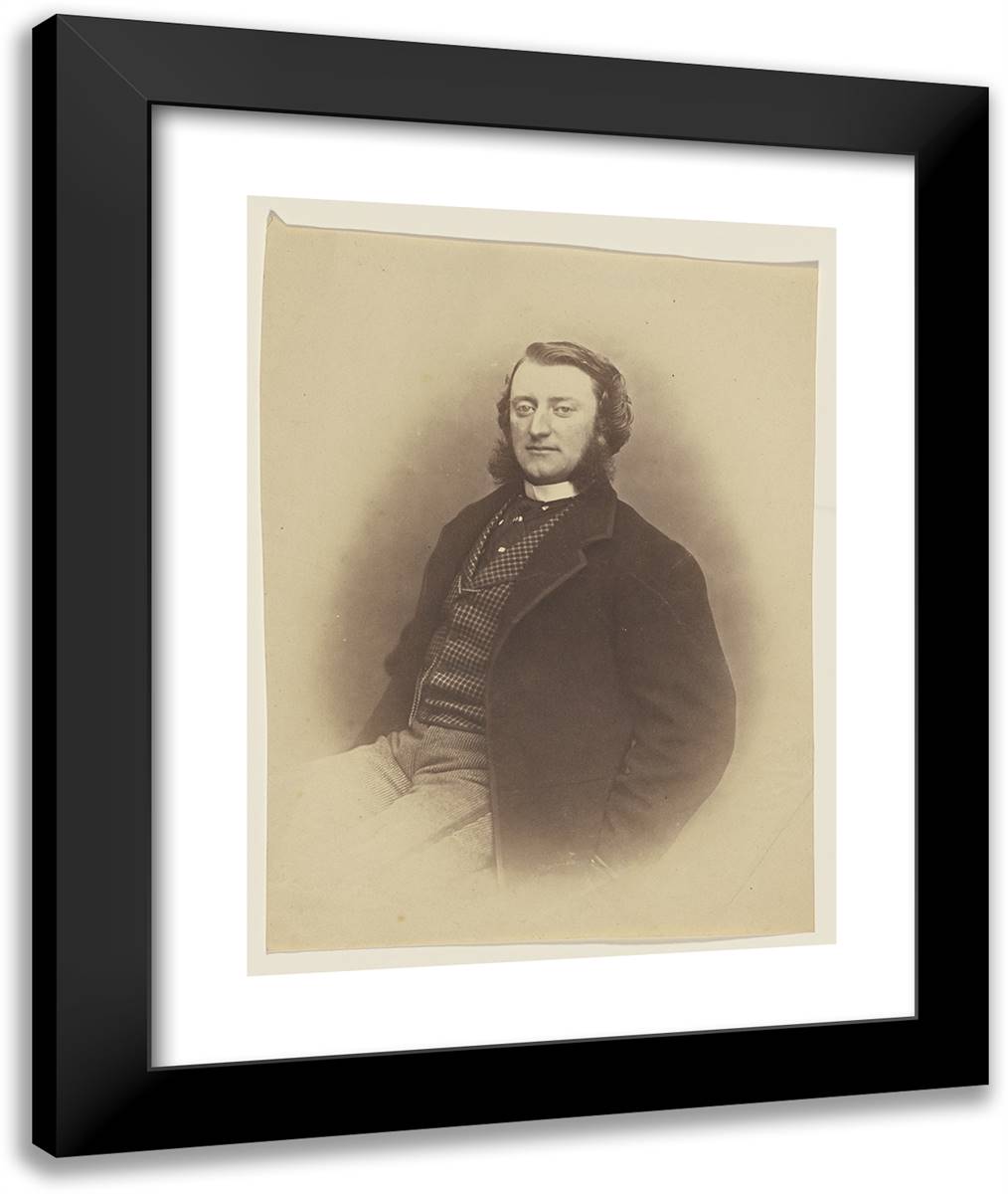 Eugene Lemaitre II 20x24 Black Modern Wood Framed Art Print Poster by Nadar, Gaspard