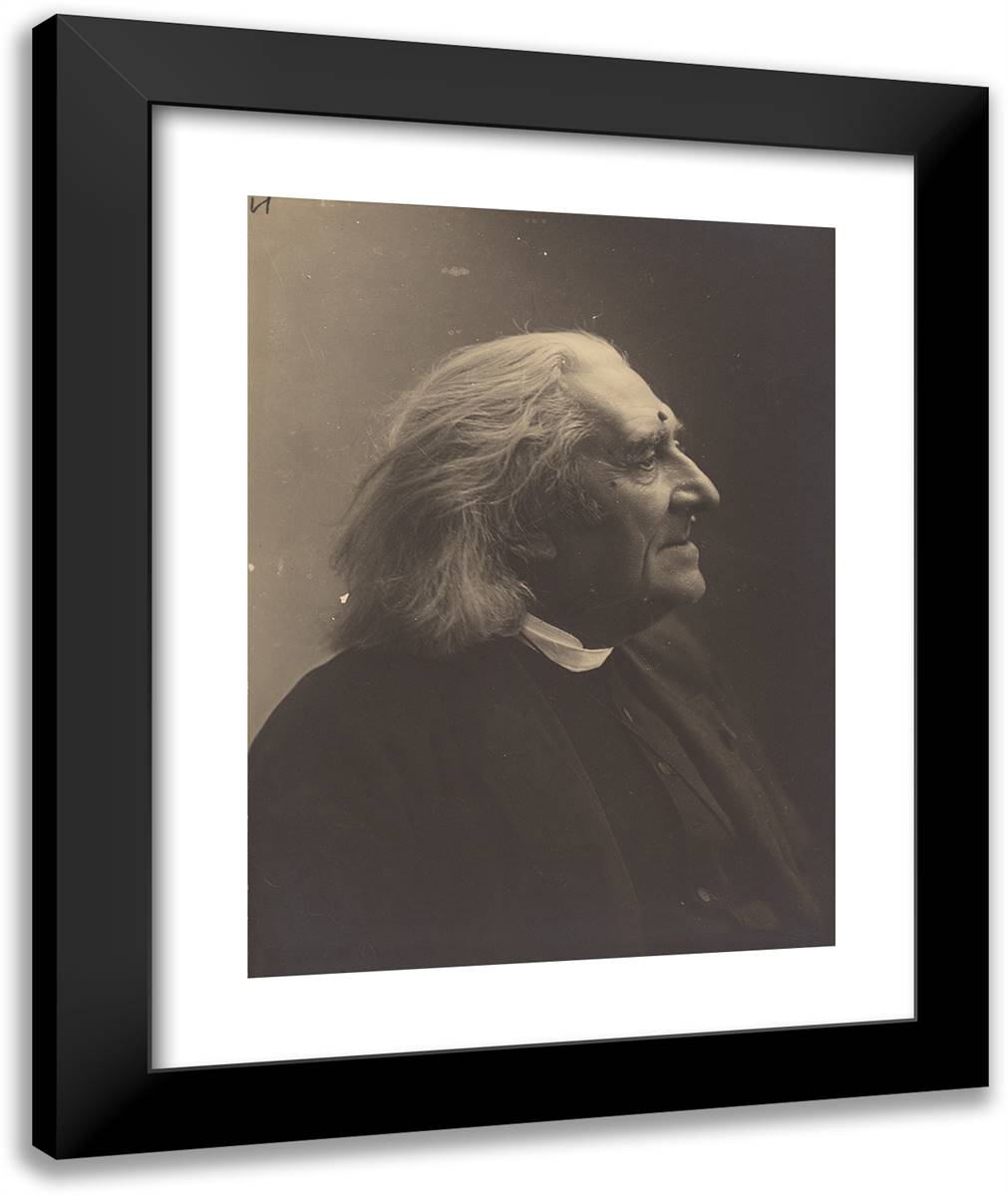 Franz Liszt III 20x24 Black Modern Wood Framed Art Print Poster by Nadar, Gaspard