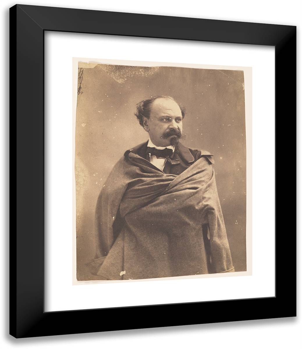 Giuseppe Palizzi, Paysagiste 20x24 Black Modern Wood Framed Art Print Poster by Nadar, Gaspard