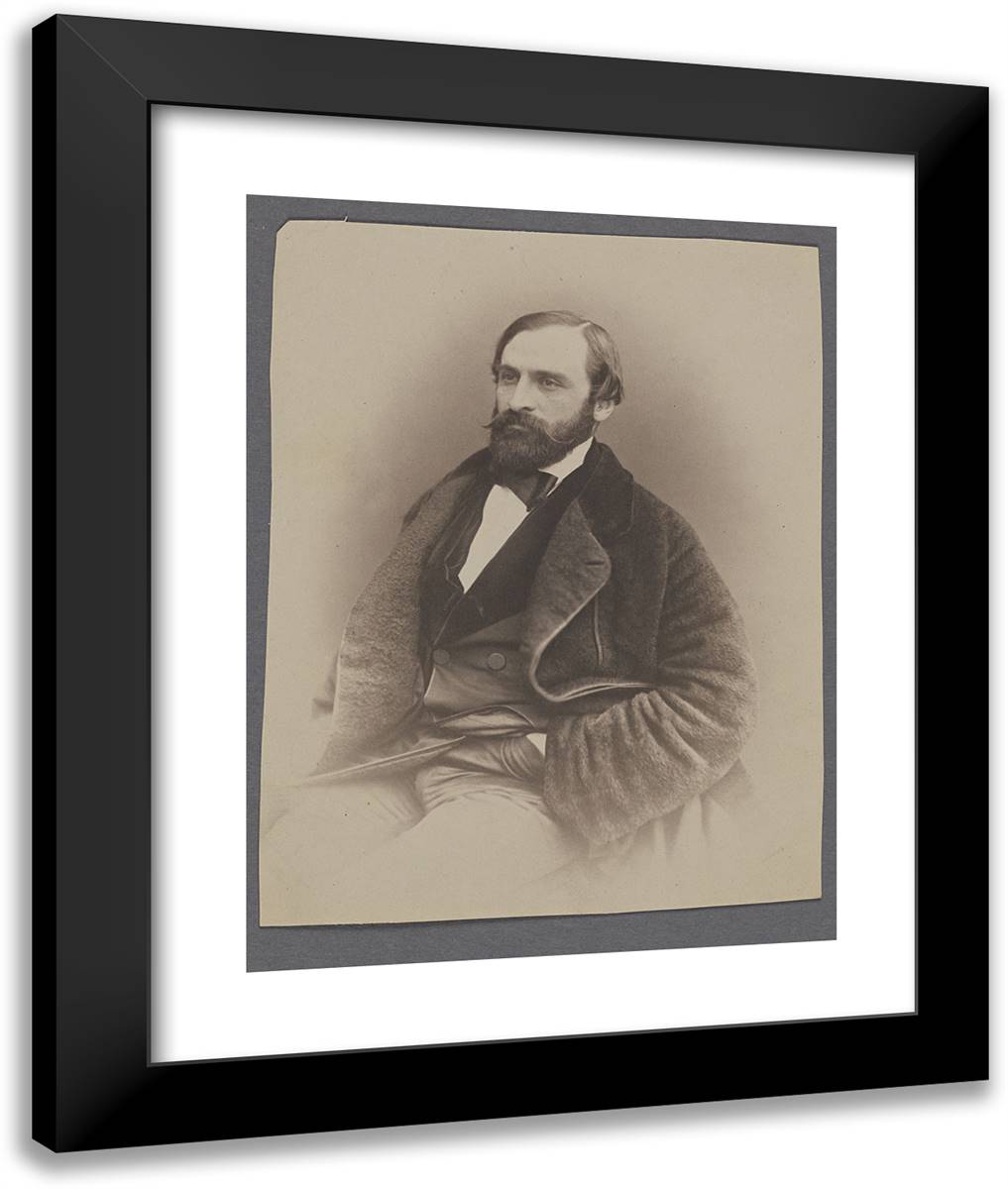 Gust(Ave) Naguet, Publiciste 20x24 Black Modern Wood Framed Art Print Poster by Nadar, Gaspard