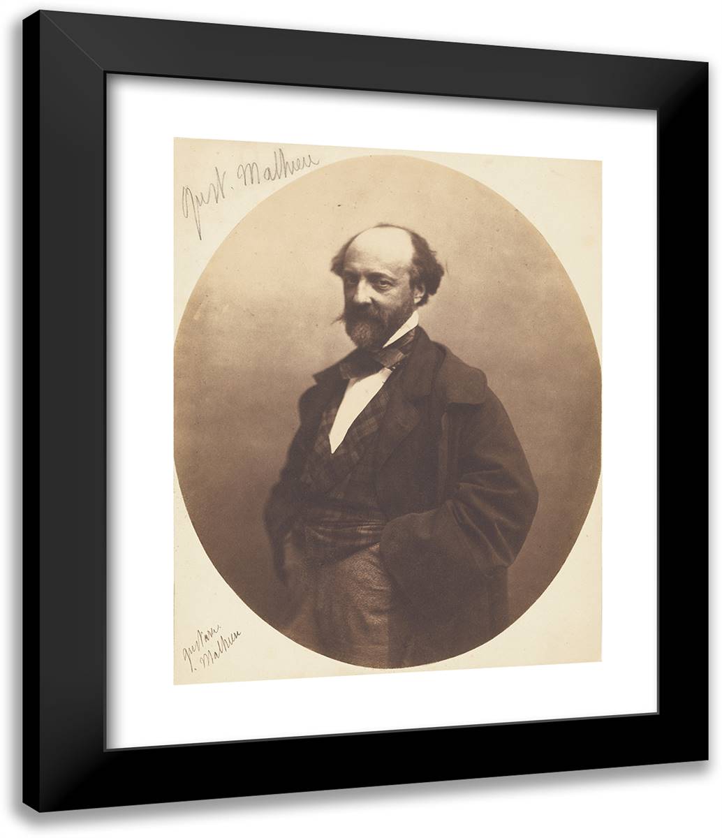 Gustave Mathieu 20x24 Black Modern Wood Framed Art Print Poster by Nadar, Gaspard