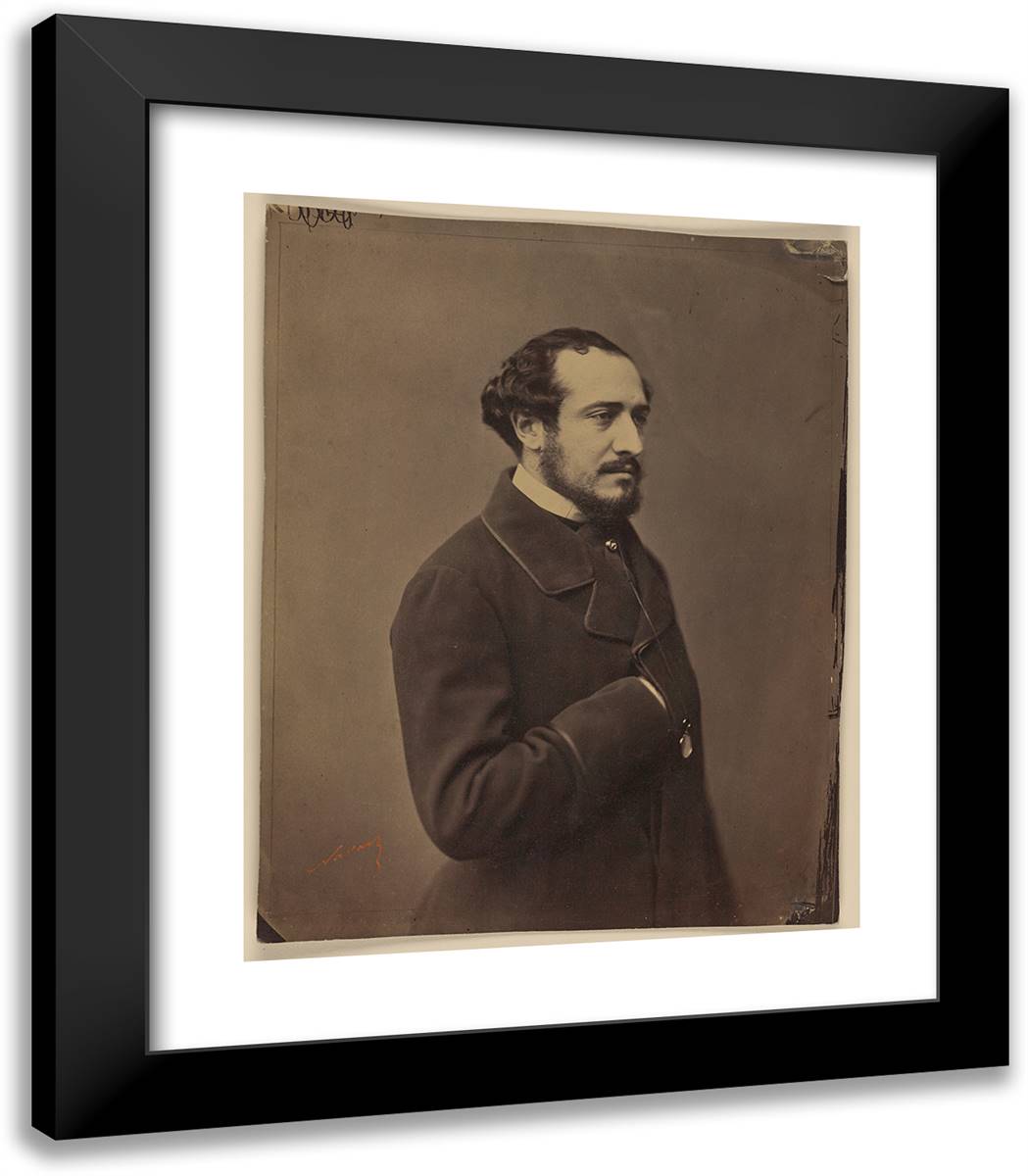 Henri De Pene 20x23 Black Modern Wood Framed Art Print Poster by Nadar, Gaspard