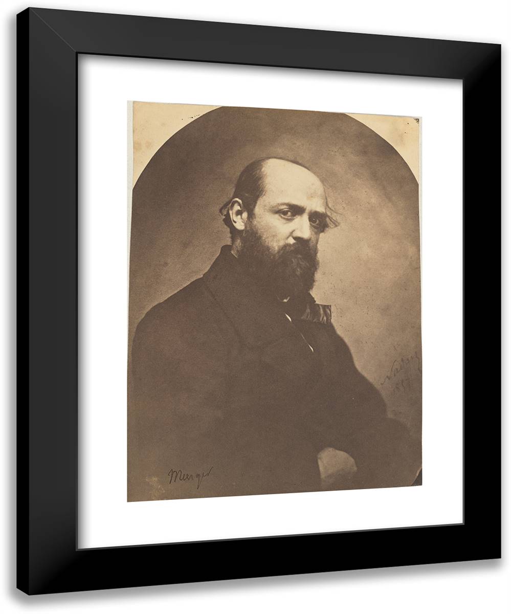 Henri Murger II 19x24 Black Modern Wood Framed Art Print Poster by Nadar, Gaspard