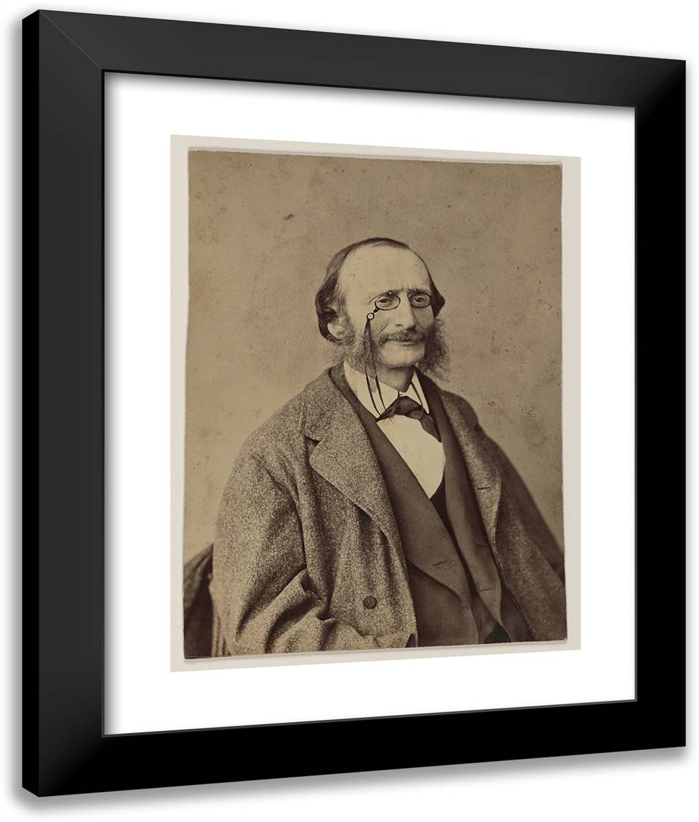 J(Acques) Offenbach, Compositeur 20x24 Black Modern Wood Framed Art Print Poster by Nadar, Gaspard