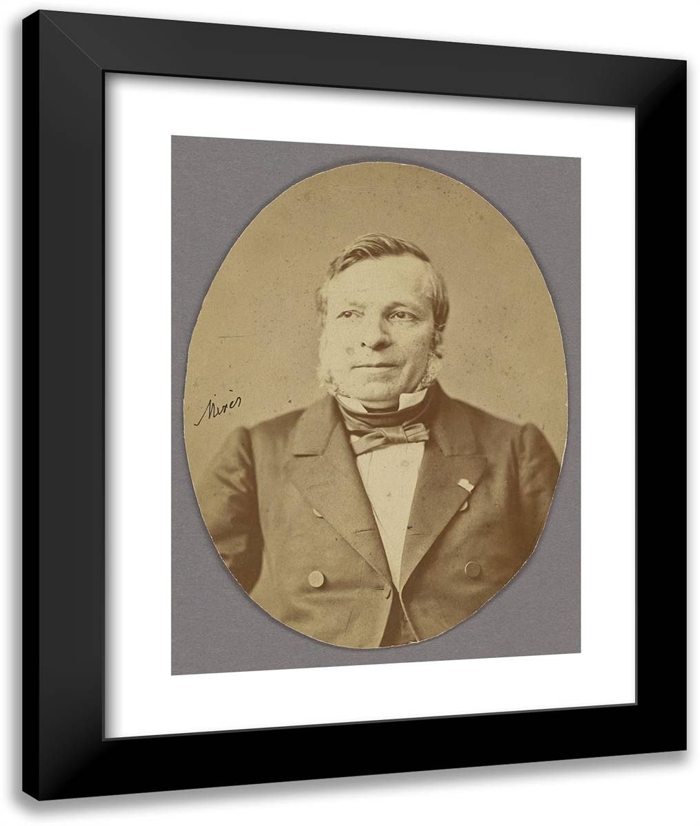 Jules Mires, Financier 20x24 Black Modern Wood Framed Art Print Poster by Nadar, Gaspard