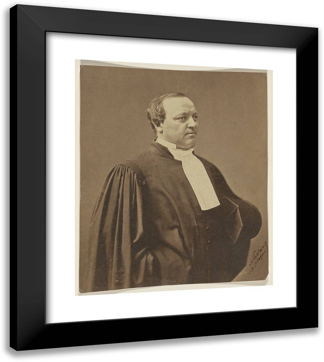 Lachaud 20x23 Black Modern Wood Framed Art Print Poster by Nadar, Gaspard