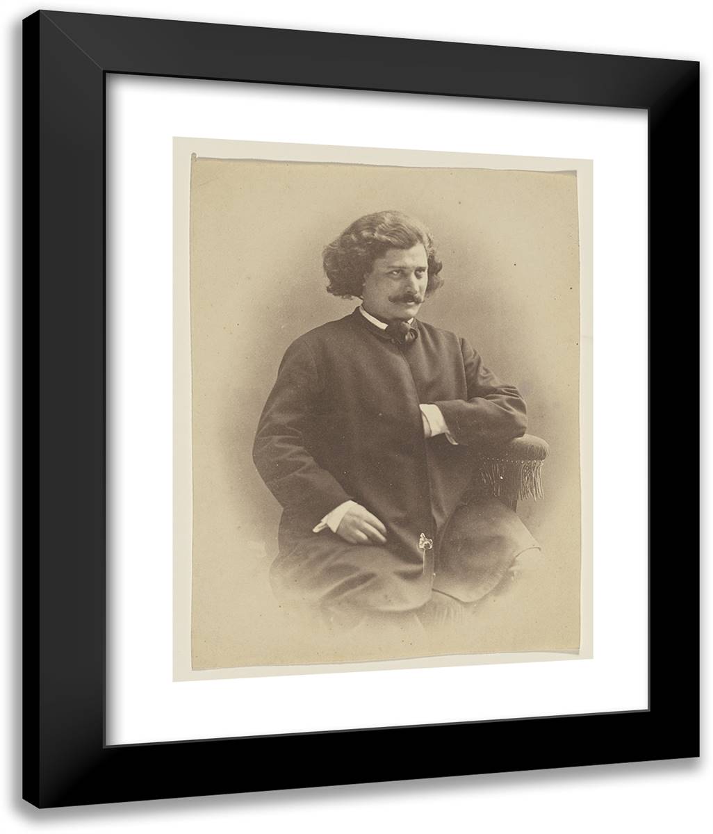 Lecomte I 20x24 Black Modern Wood Framed Art Print Poster by Nadar, Gaspard