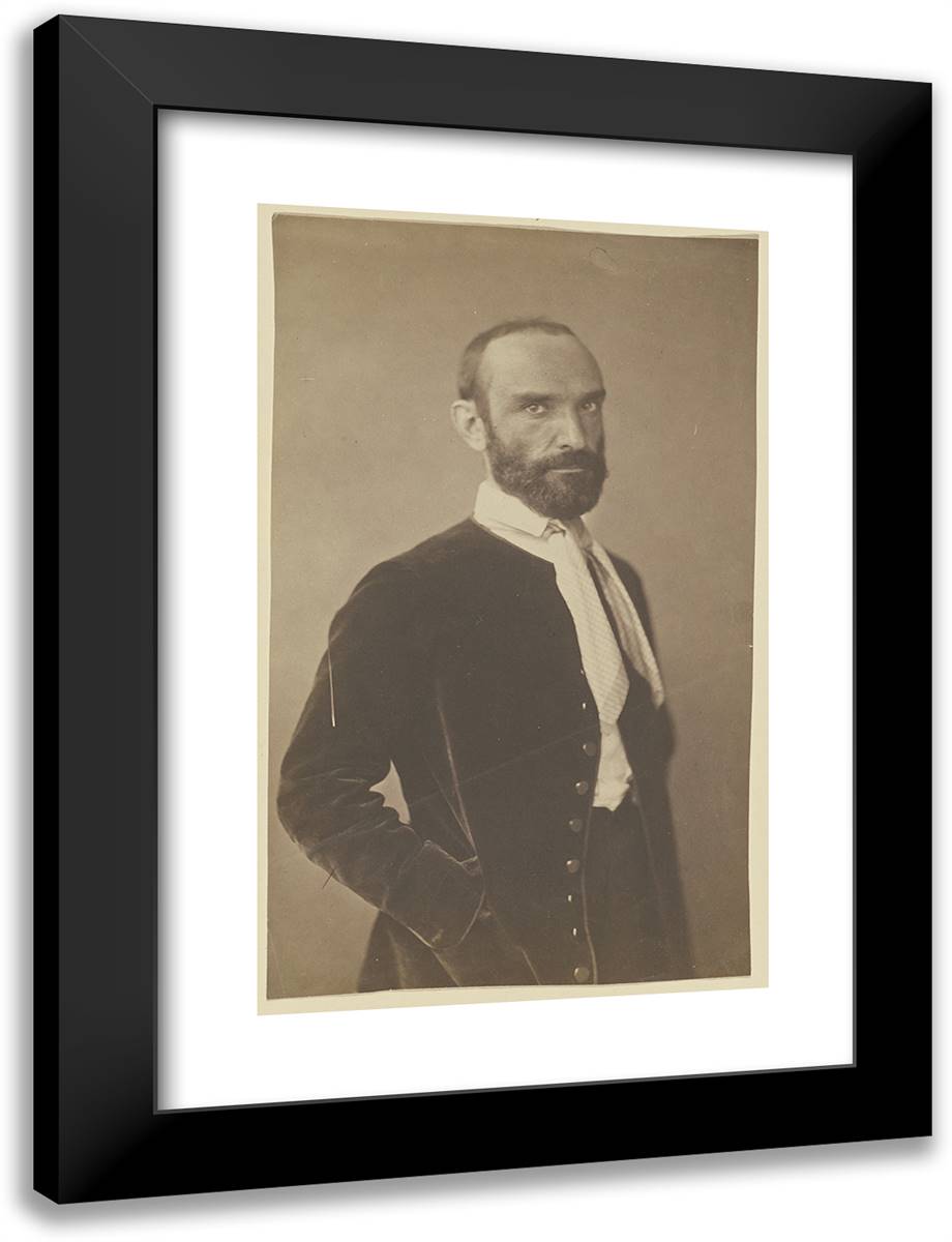 Leleux 18x24 Black Modern Wood Framed Art Print Poster by Nadar, Gaspard