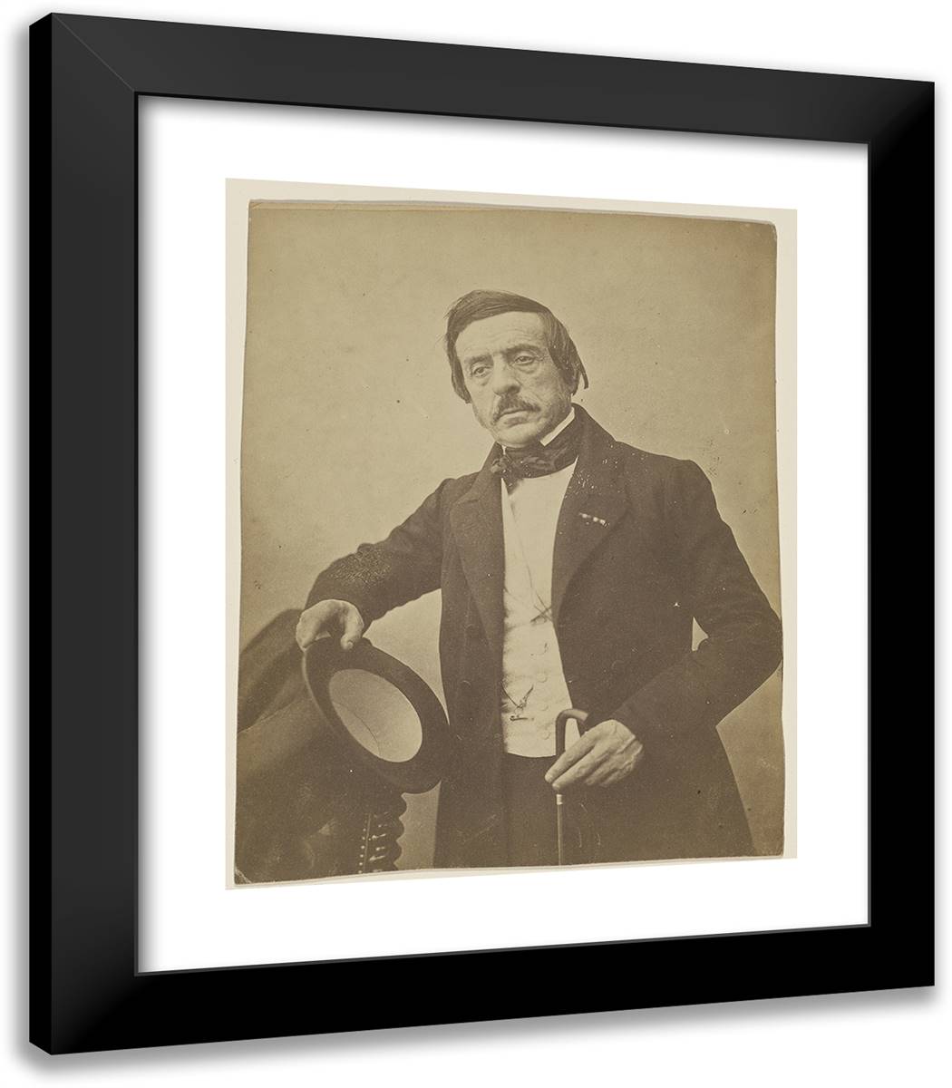 Lemave 20x23 Black Modern Wood Framed Art Print Poster by Nadar, Gaspard