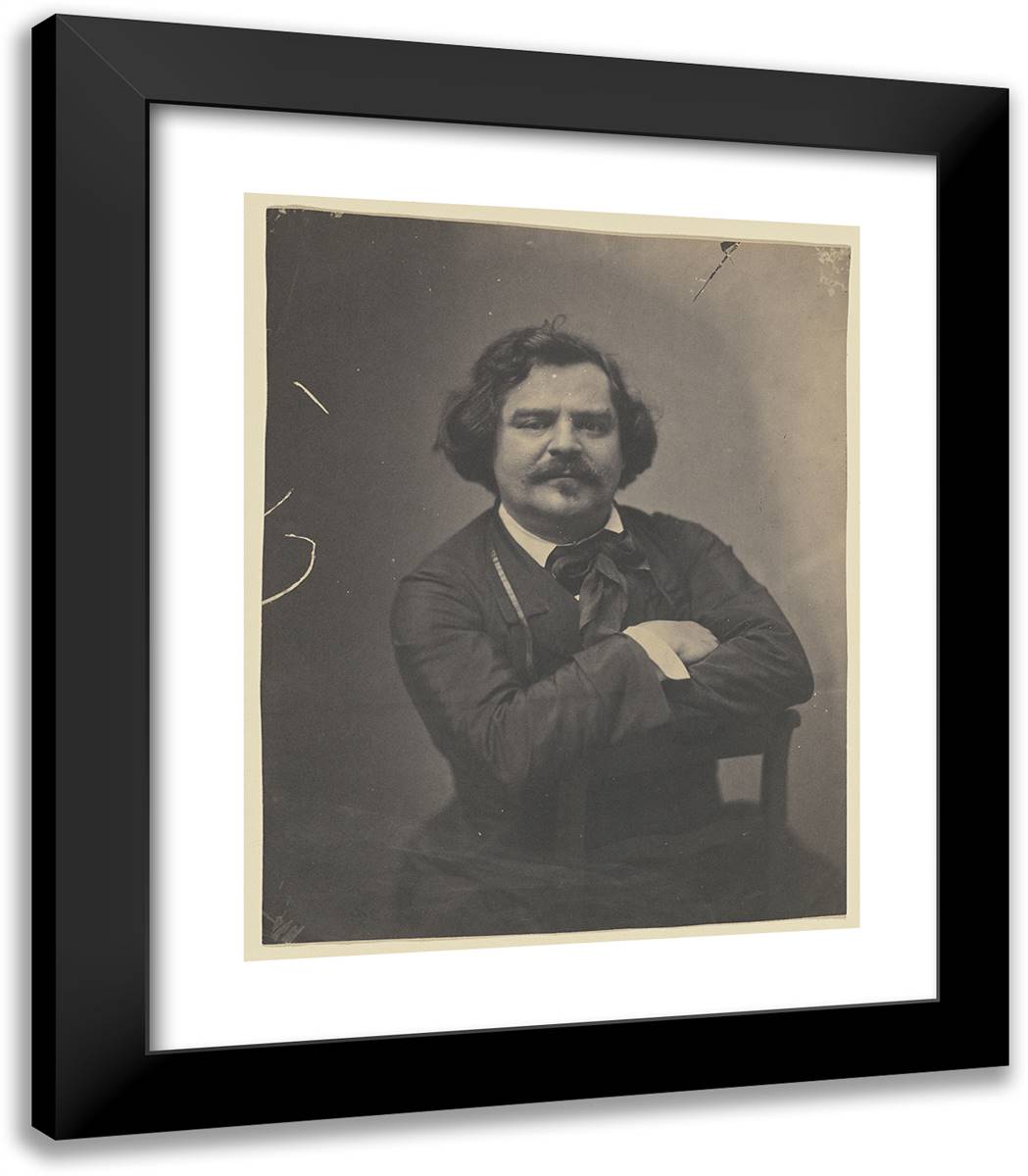 Leo Lespes 20x23 Black Modern Wood Framed Art Print Poster by Nadar, Gaspard