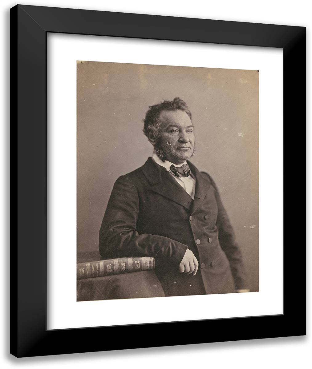 Louis Veuillot 20x24 Black Modern Wood Framed Art Print Poster by Nadar, Gaspard