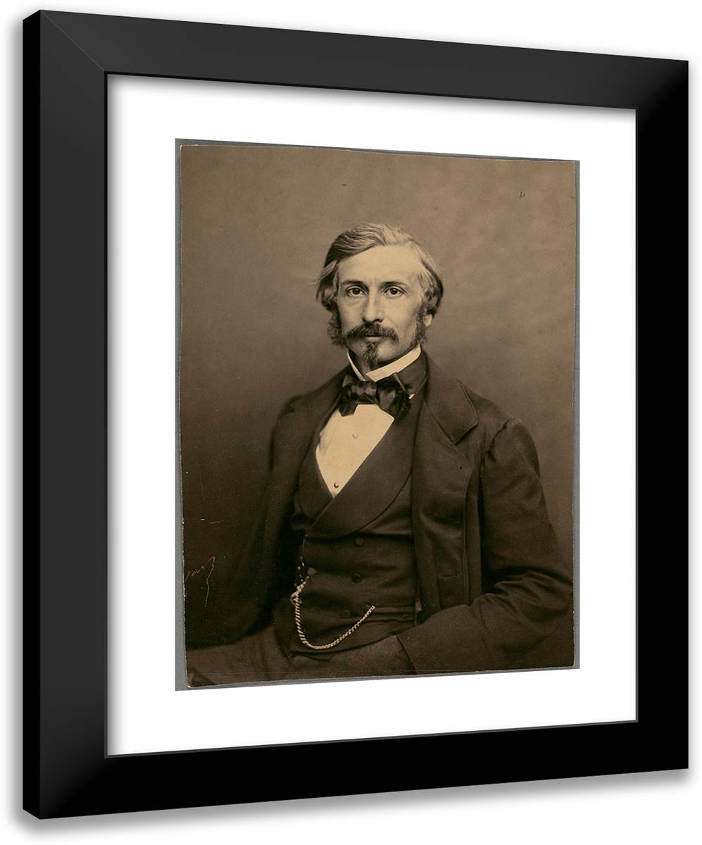 Mario Uchard 19x24 Black Modern Wood Framed Art Print Poster by Nadar, Gaspard