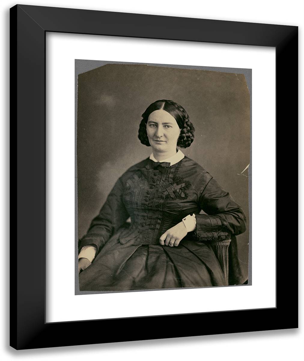 Marquise De Sers 20x24 Black Modern Wood Framed Art Print Poster by Nadar, Gaspard