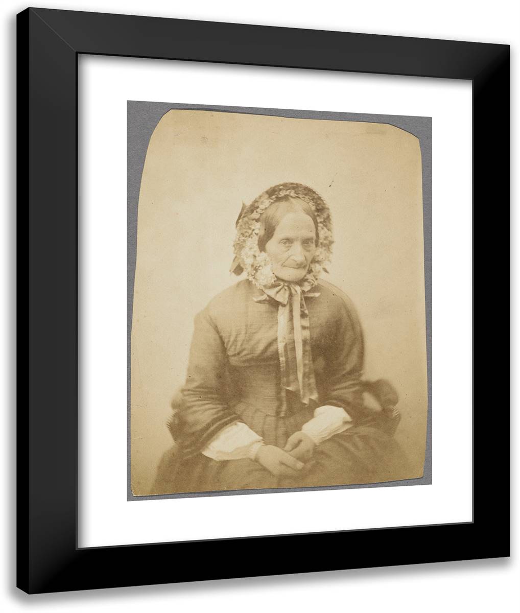 Mme. Augeron 20x24 Black Modern Wood Framed Art Print Poster by Nadar, Gaspard