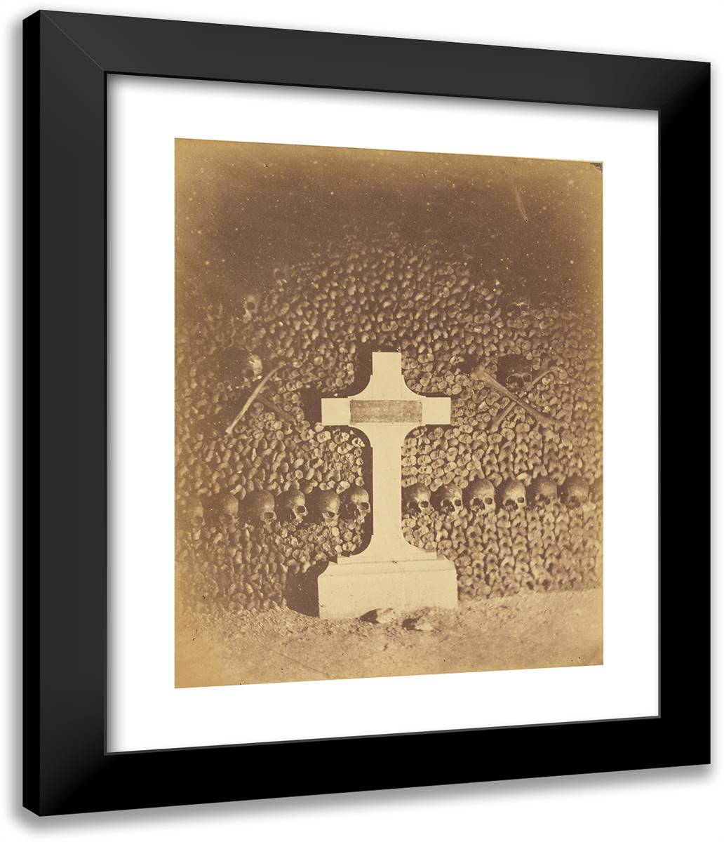 Monument Commemoratif Imbrique Dans Une Facade 20x24 Black Modern Wood Framed Art Print Poster by Nadar, Gaspard