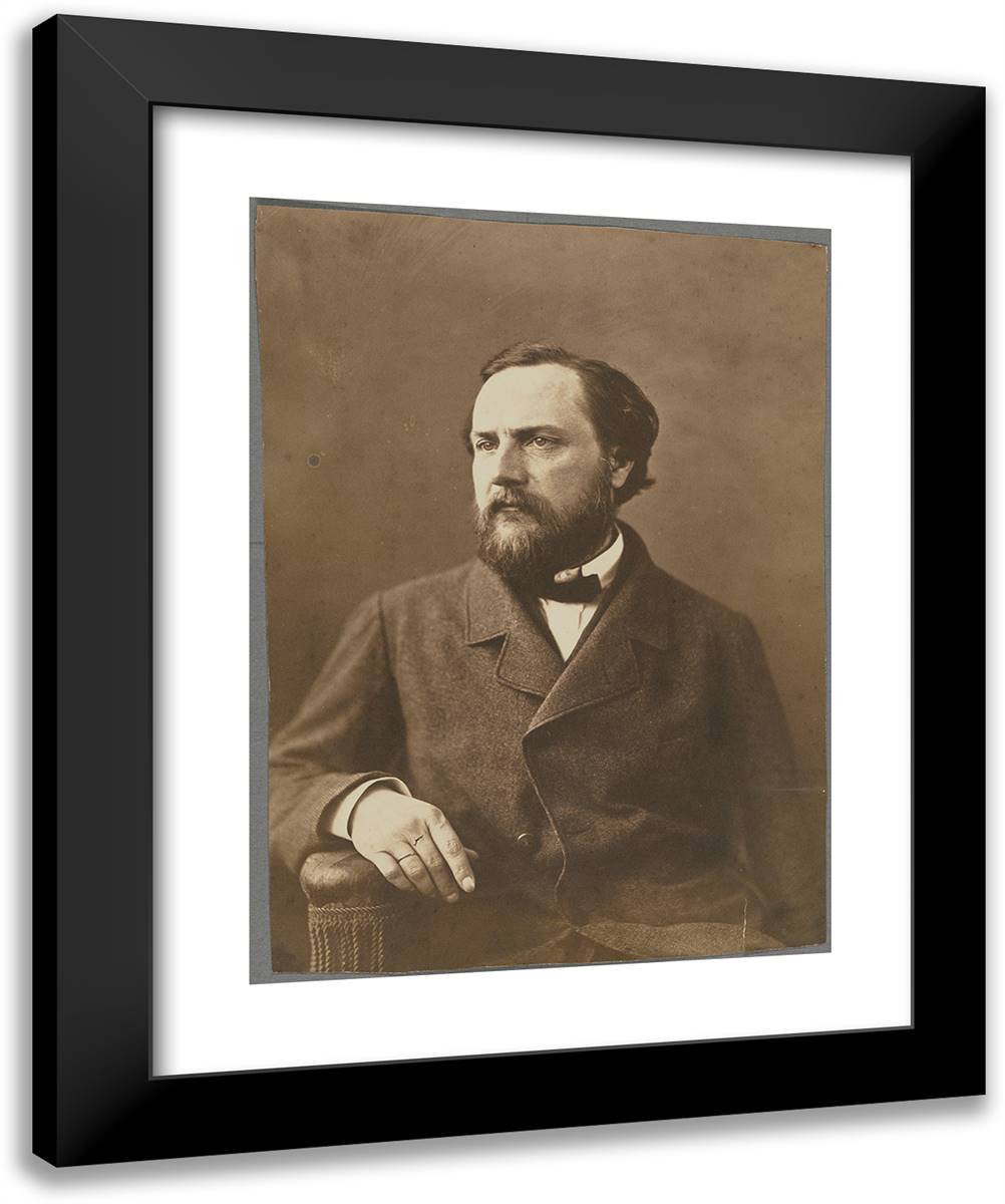 P(Ierre) Zaccone 20x24 Black Modern Wood Framed Art Print Poster by Nadar, Gaspard