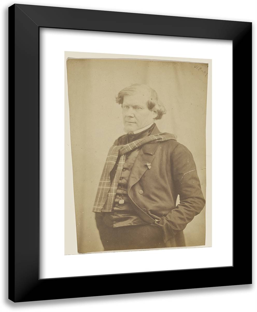 Paul Lacroix, ´Bibliophile Jacobi´, H(Omm)E De Lettres 19x24 Black Modern Wood Framed Art Print Poster by Nadar, Gaspard