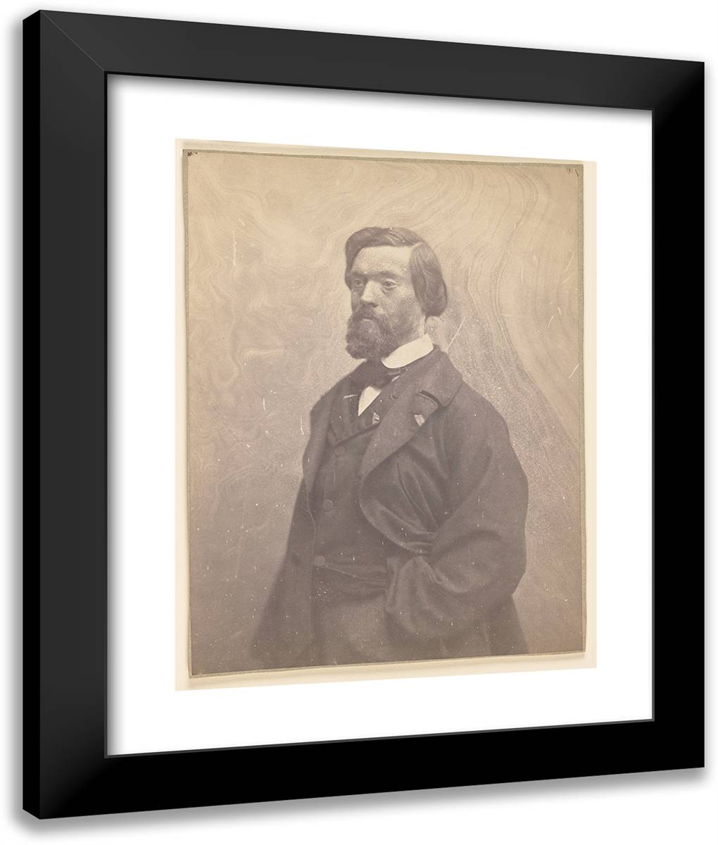 Pitre-Chevalier, H(Omm)E De Lettres 20x24 Black Modern Wood Framed Art Print Poster by Nadar, Gaspard