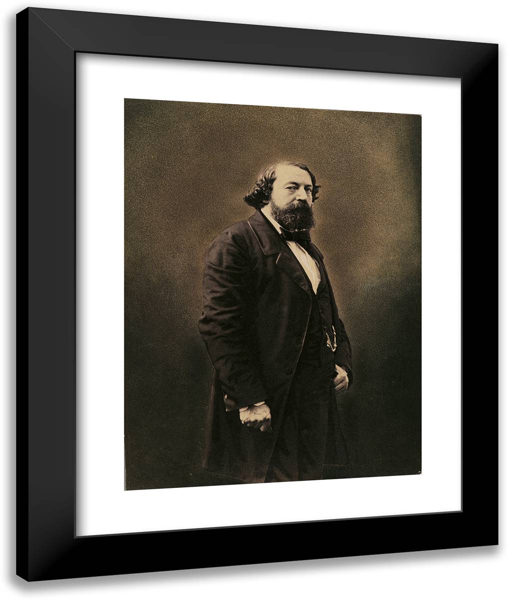 Roger De Beauvoir 20x24 Black Modern Wood Framed Art Print Poster by Nadar, Gaspard