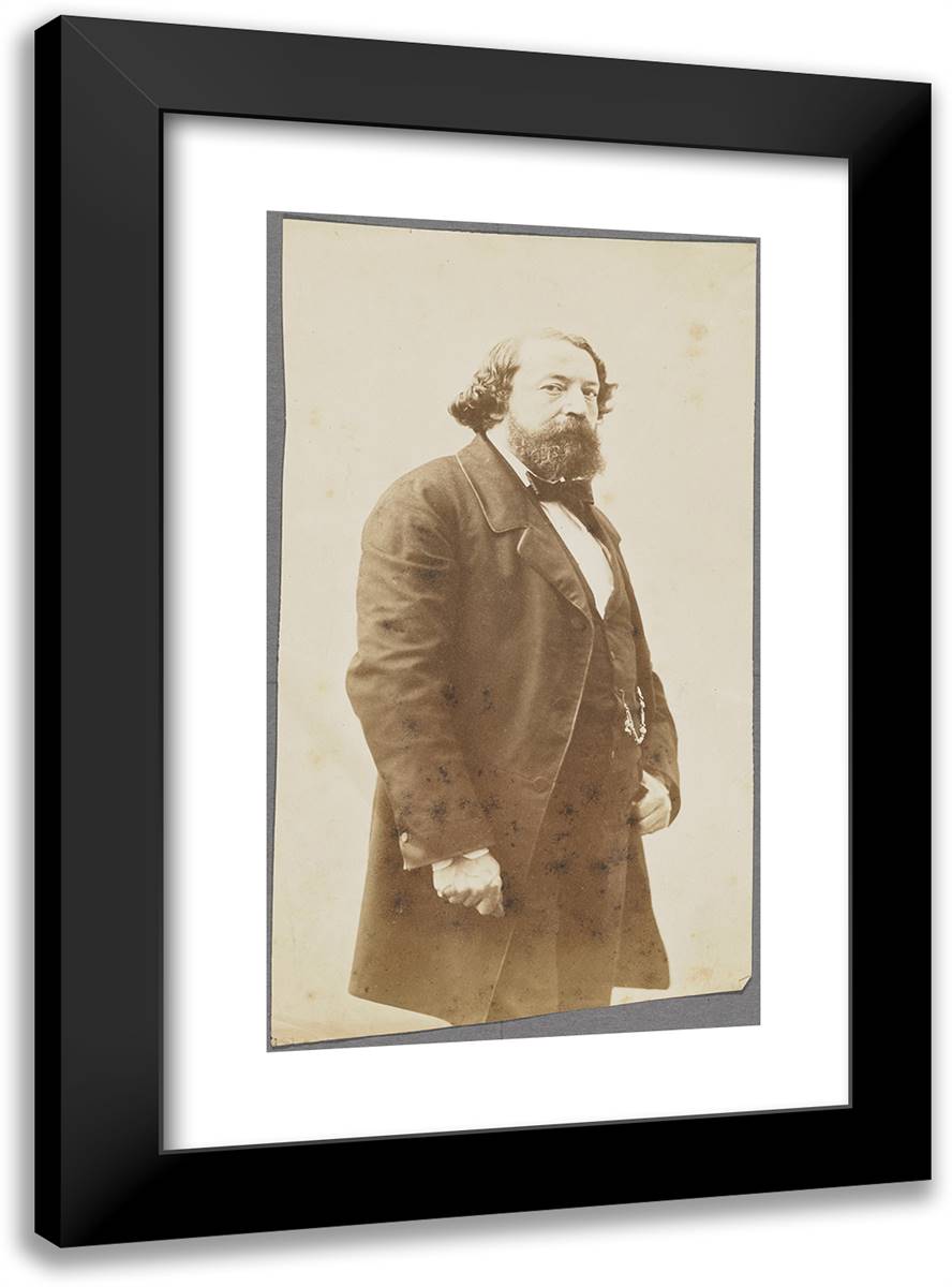 Roger De Beauvoir, H(Omm)E De Lettres 17x24 Black Modern Wood Framed Art Print Poster by Nadar, Gaspard